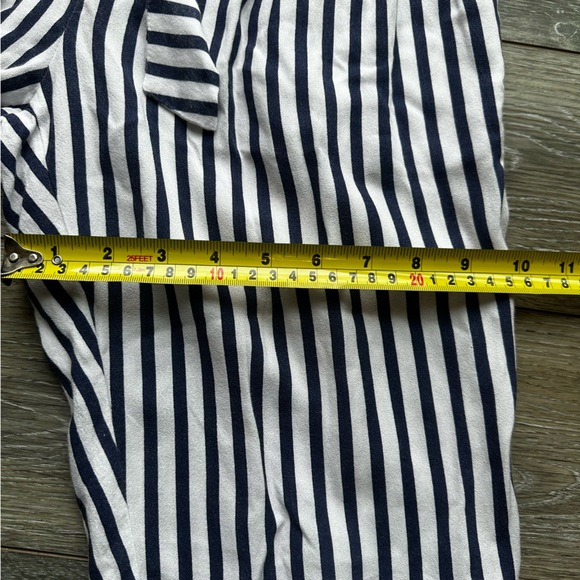 Mayoral Girls High Waist Paper‎ Boy Mayoral Navy Stripe Pleated Pants Size 14 - Picture 9 of 12